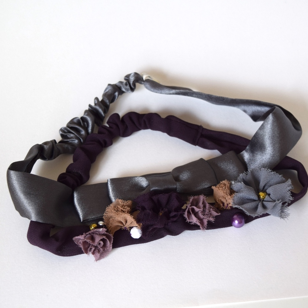 Urban Outfitters Floral and Bow Headband